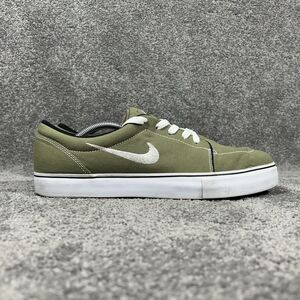 Nike SB Satire 555380-212 Mens Size 13 Olive Green Skateboard Shoes Used